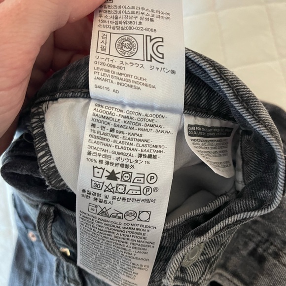 🖤Levi’s Wedgie Straight washed black denim jeans sz 29 🖤 - Picture 13 of 13